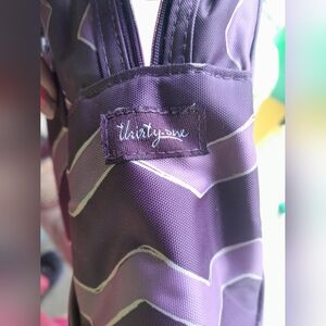 Thirty-One Vinyl Carrying Bag Vinyl purple